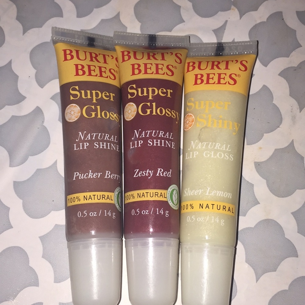 3 set Burts Bees 🐝 lip shine bundle 1